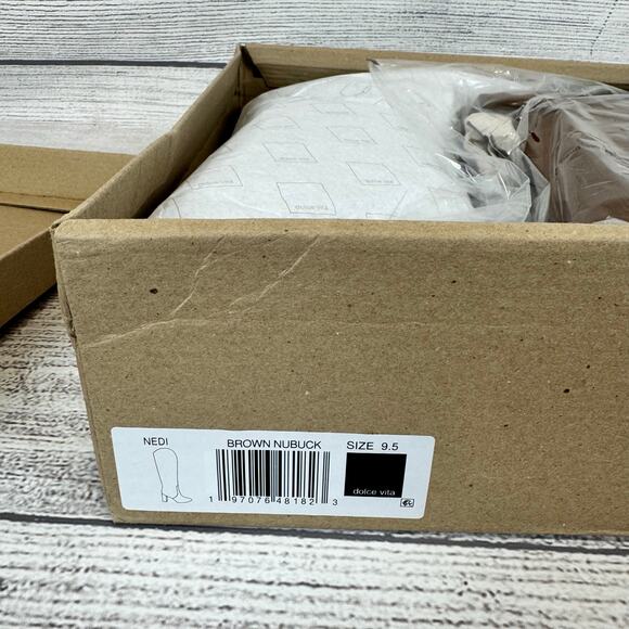 Dolce Vita Women's Nedi Brown Nubuck Pointed Toe Knee High Boots Size 9.5 - Picture 5 of 12